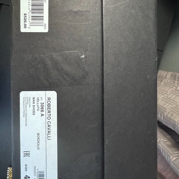 FOR SALE: Roberto Cavalli Men’s Velvet Loafers – Bordeaux main image 4